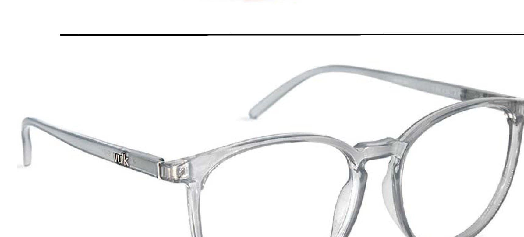 Armazón de receta Vulk Fixt L GREY OP B CUT (BCT), armazón de g-flex, bisagra de metal