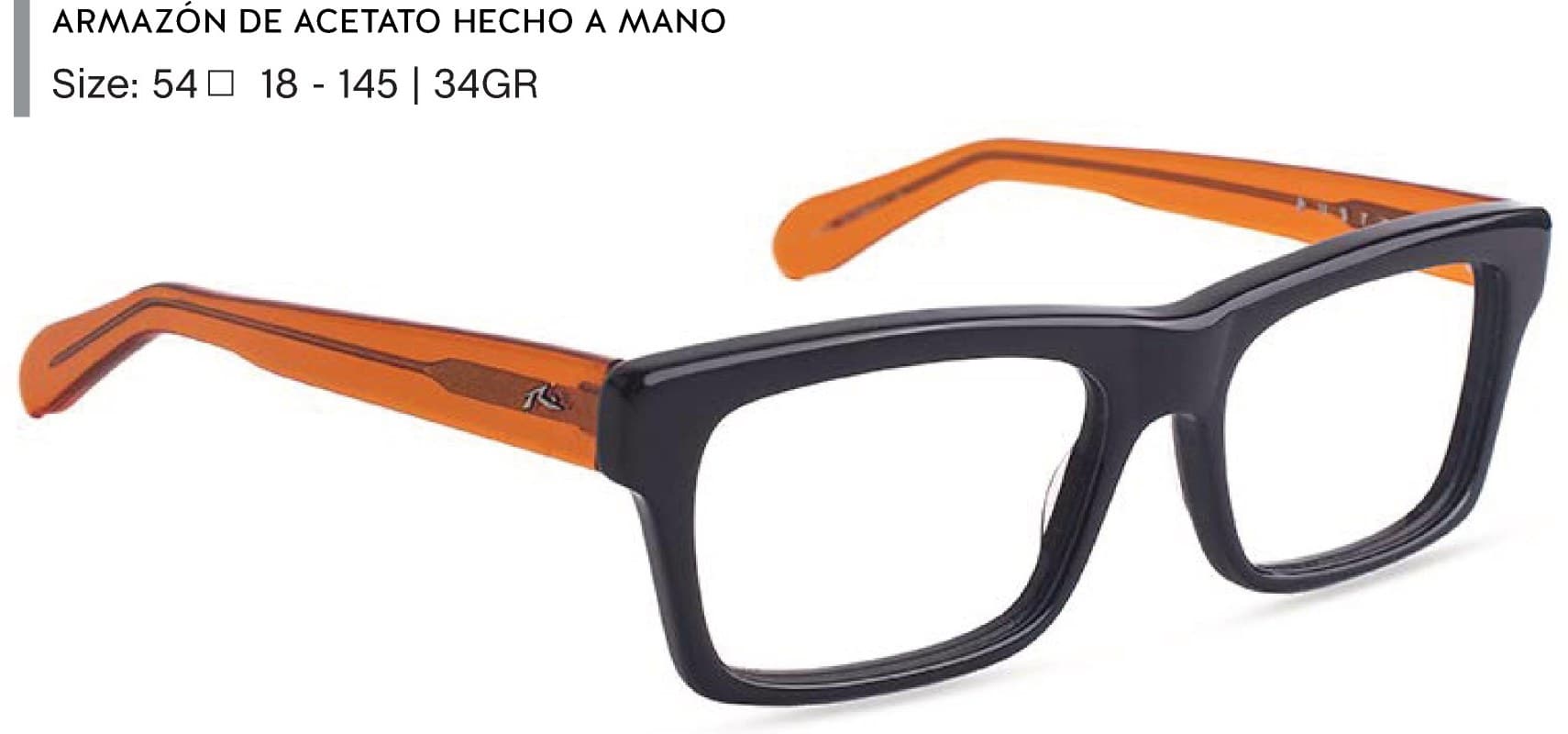 Armazón de receta Rusty Cried C1 OPTICAL, armazón de acetato hecho a mano