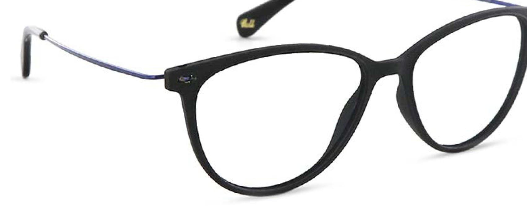 Armazón de receta Vulk Yordu MBLK-206 OPTICS *, armazón de g-flex con bisagra integrada, patilla de monel con terminal de acetato laminado hecho a mano