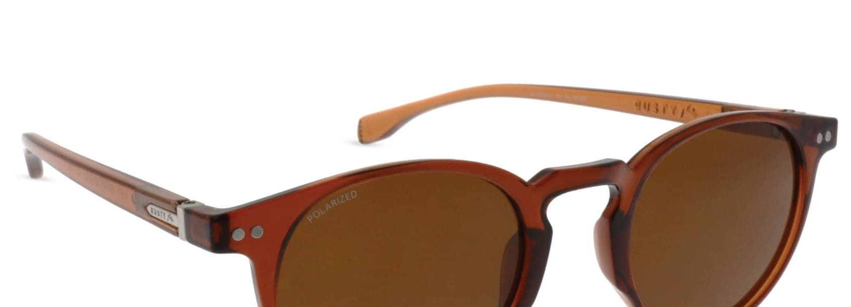 Anteojos de sol Rusty Misty BROWN/UB18 POLARIZED *, armazón de g-flex con bisagras flex customizadas