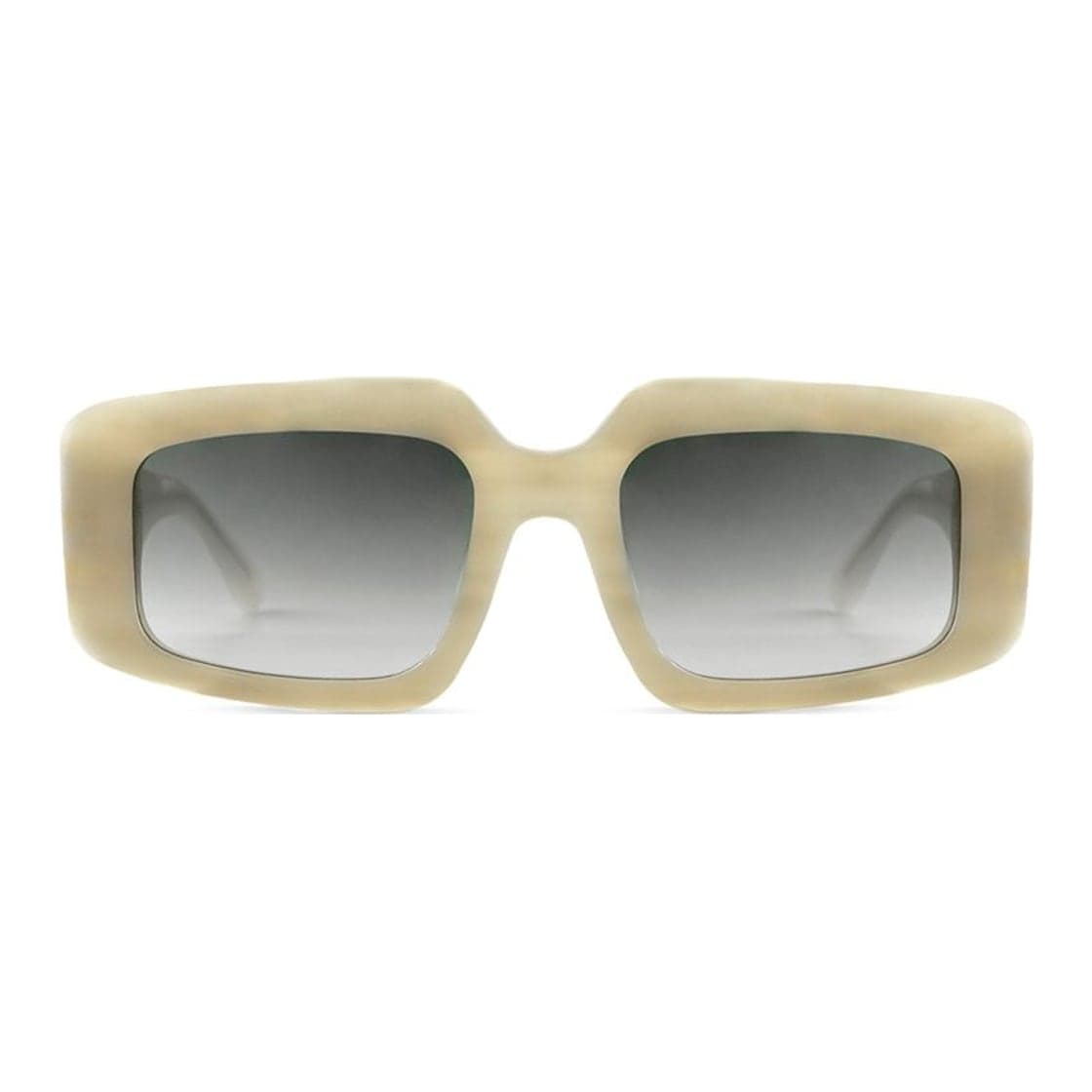 Anteojos de sol Vulk Bitter STRIP BONE/G.GRAY, armazón de acetato biodegradable con bisagras de acero inoxidable