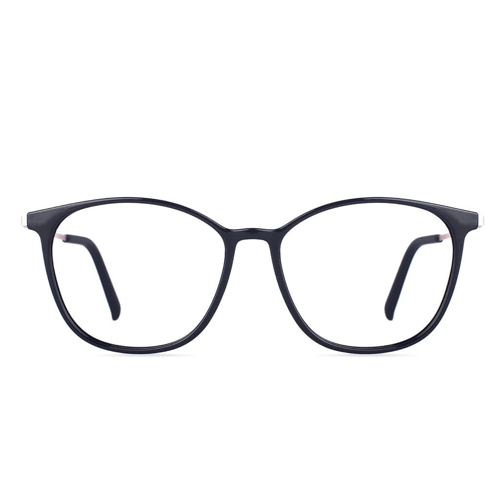 Armazón de receta Rusty Opposit SBLK-068 OPTICAL *, armazón de g-flex, patillas de metal con terminales de acetato hechas a mano