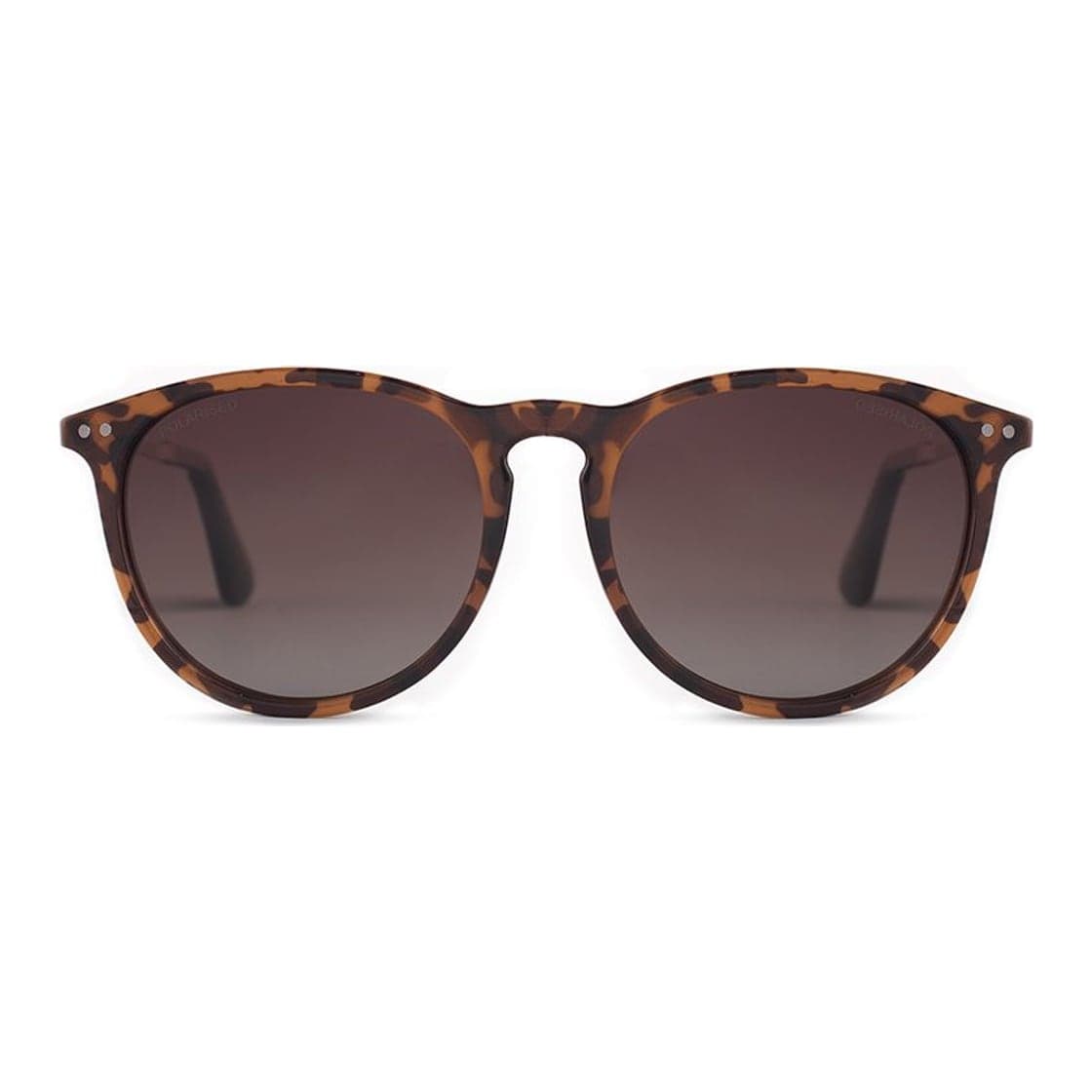 Anteojos de sol Rusty Zion F223-J.GOLD/DRT02 POLARIZED, armazón de g-flex con patillas de metal y terminales de acetato hechas a mano