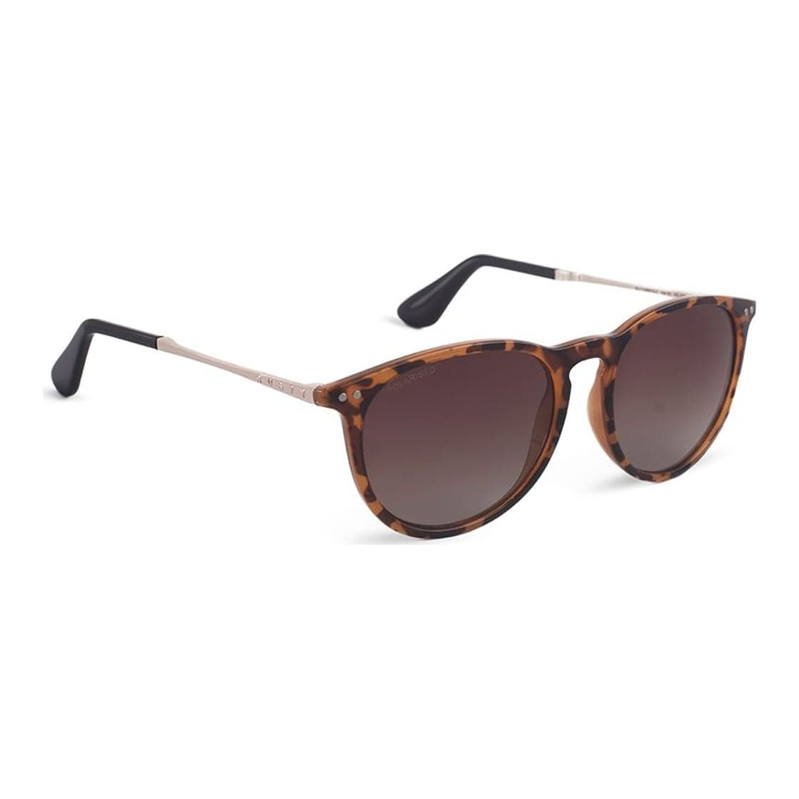 Anteojos de sol Rusty Zion F223-J.GOLD/DRT02 POLARIZED, armazón de g-flex con patillas de metal y terminales de acetato hechas a mano, foto 2
