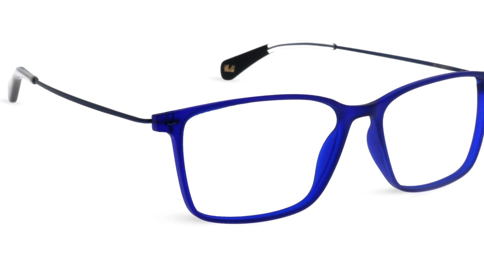 Armazón de receta Vulk Dess MBLUE-BLUE OPTICS*, armazón de g-flex, patillas de monel con terminal de acetato laminado hecho a mano