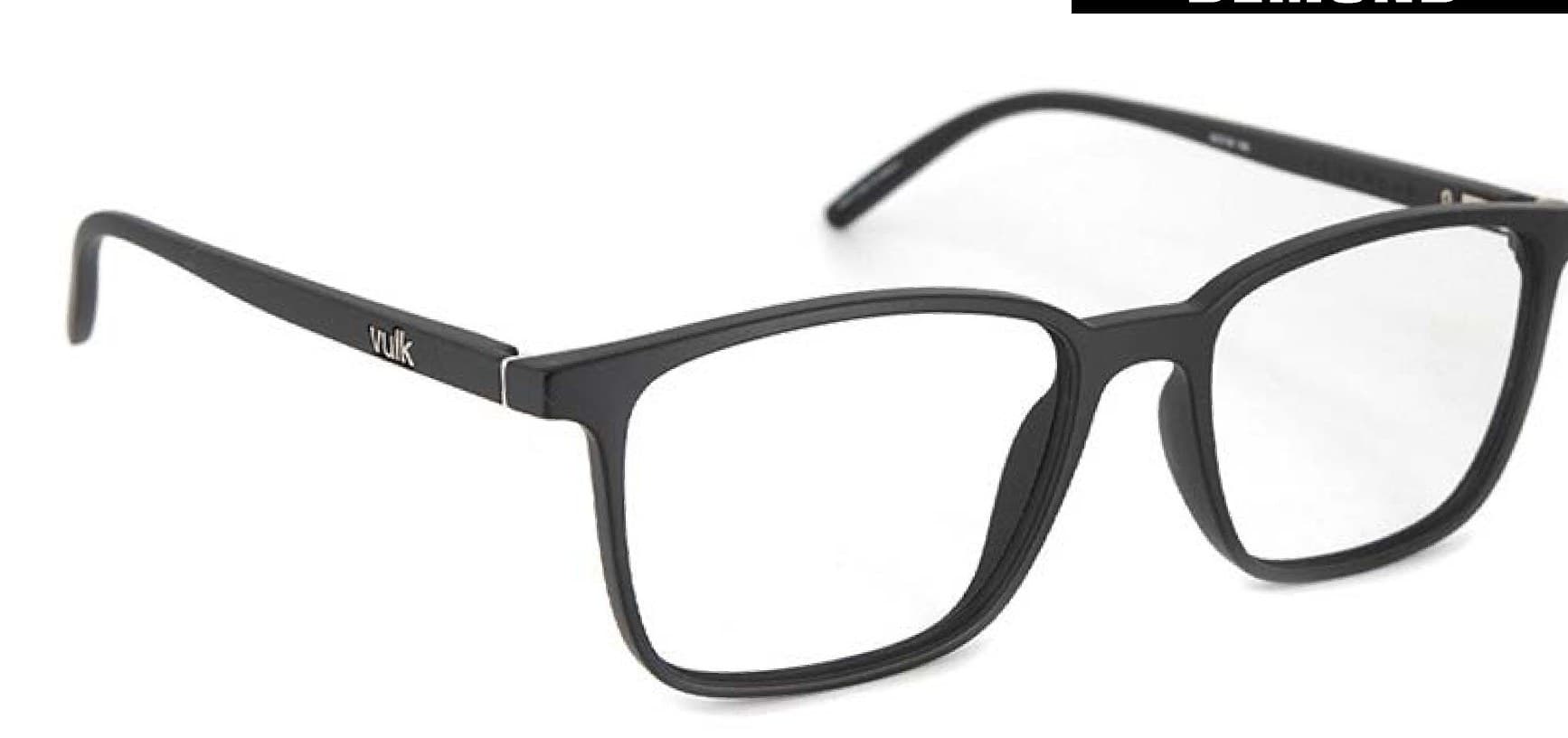 Armazón de receta Vulk Demond MBLK OPTICS*, armazón de g-flex, bisagra de metal