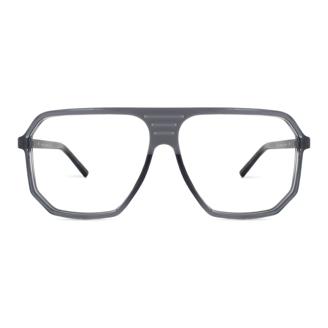 Armazón de receta Vulk Harry L.GREY-DEMIBLUE OPTICS *, armazón de g-flex, sistema de bisagras flexo, patillas de acetato