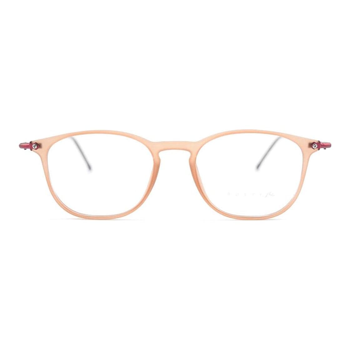 Armazón de receta Rusty Anja M447-082 OPTICAL, armazón de g-flex, patillas de metal con terminales de acetato hechas a mano