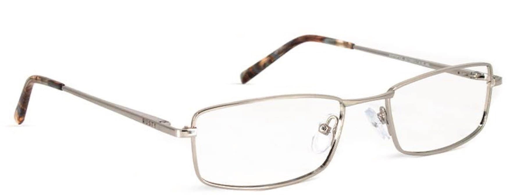 Armazón de receta Rusty Gallow S OPTICAL, armazón de metal, patillas de metal con terminales de acetato hechas a mano