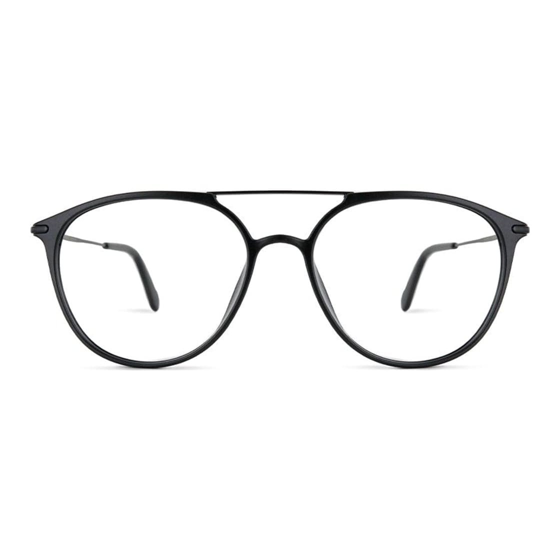 Armazón de receta Vulk Bennie 53 MBLK-GUN OPTICS *, armazón de g-flex, barra metálica, patillas de metal con sistema flex y terminales de goma