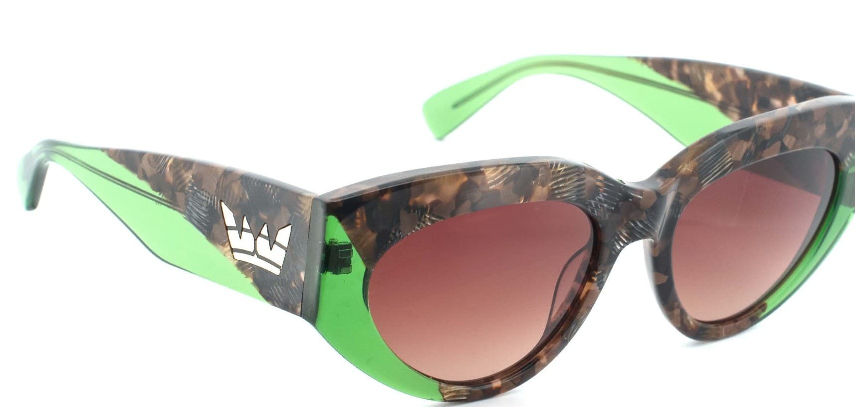 Anteojos de sol Vulk Quirk C1, armazón de acetato biodegradable con bisagras de acero inoxidable