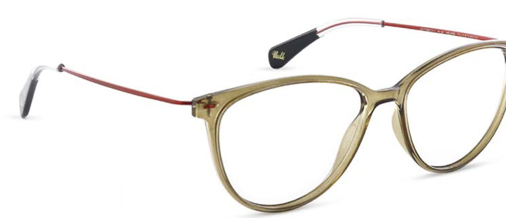 Armazón de receta Vulk Yordu 447-256 OPTICS *, armazón de g-flex con bisagra integrada, patilla de monel con terminal de acetato laminado hecho a mano