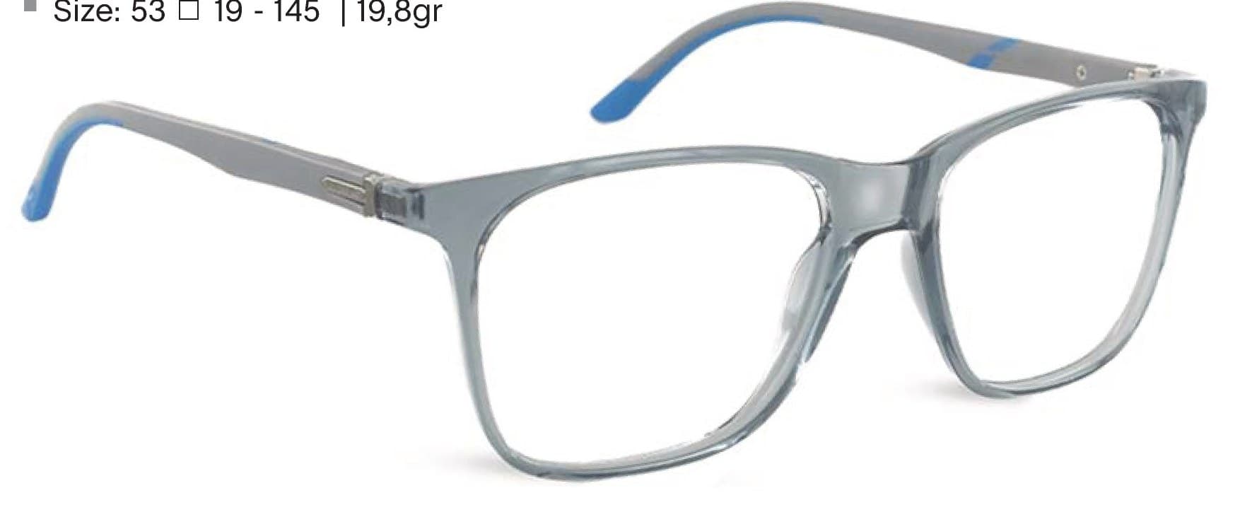 Armazón de receta Rusty Pro24 L.BLUE-GREYBLUE OPTICAL *, armazón de g-flex con patillas flexibles