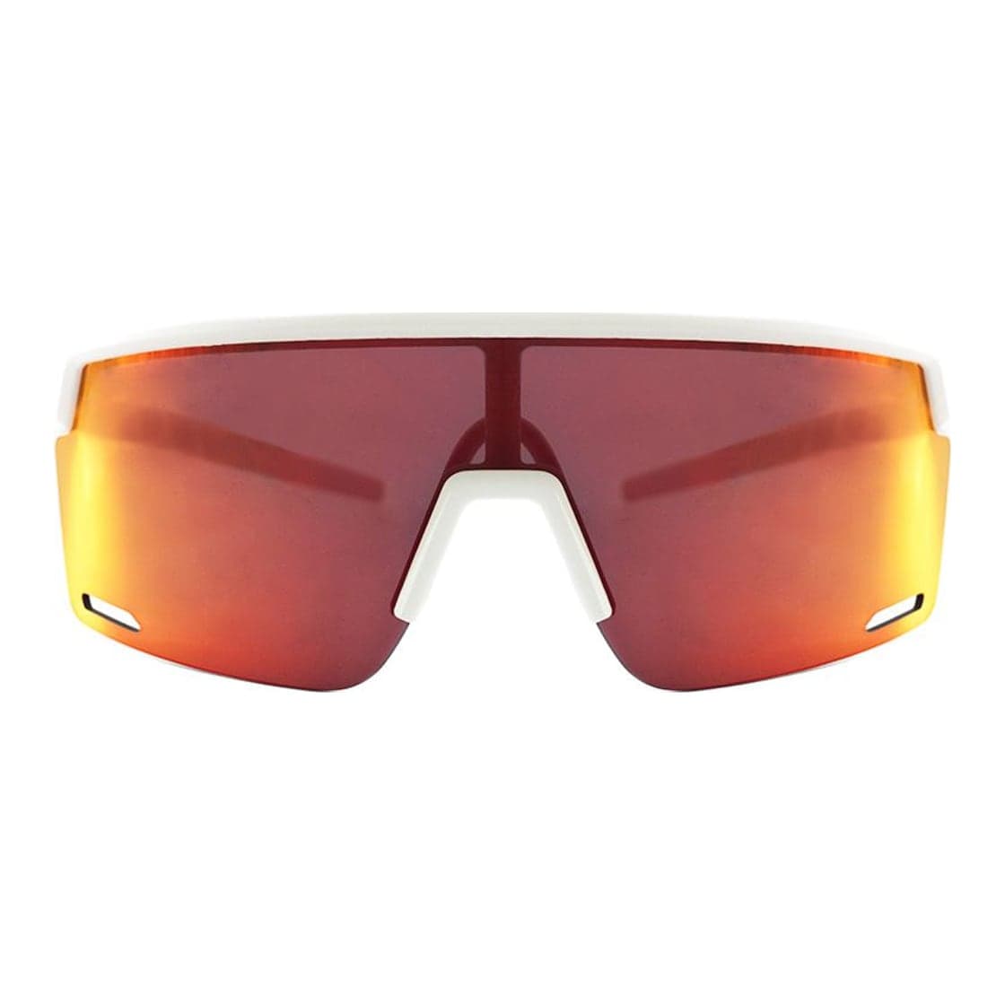 Anteojos de sol Rusty Drift MWHITE/ REVO RED, armazón de g-flex con ventilación de aire