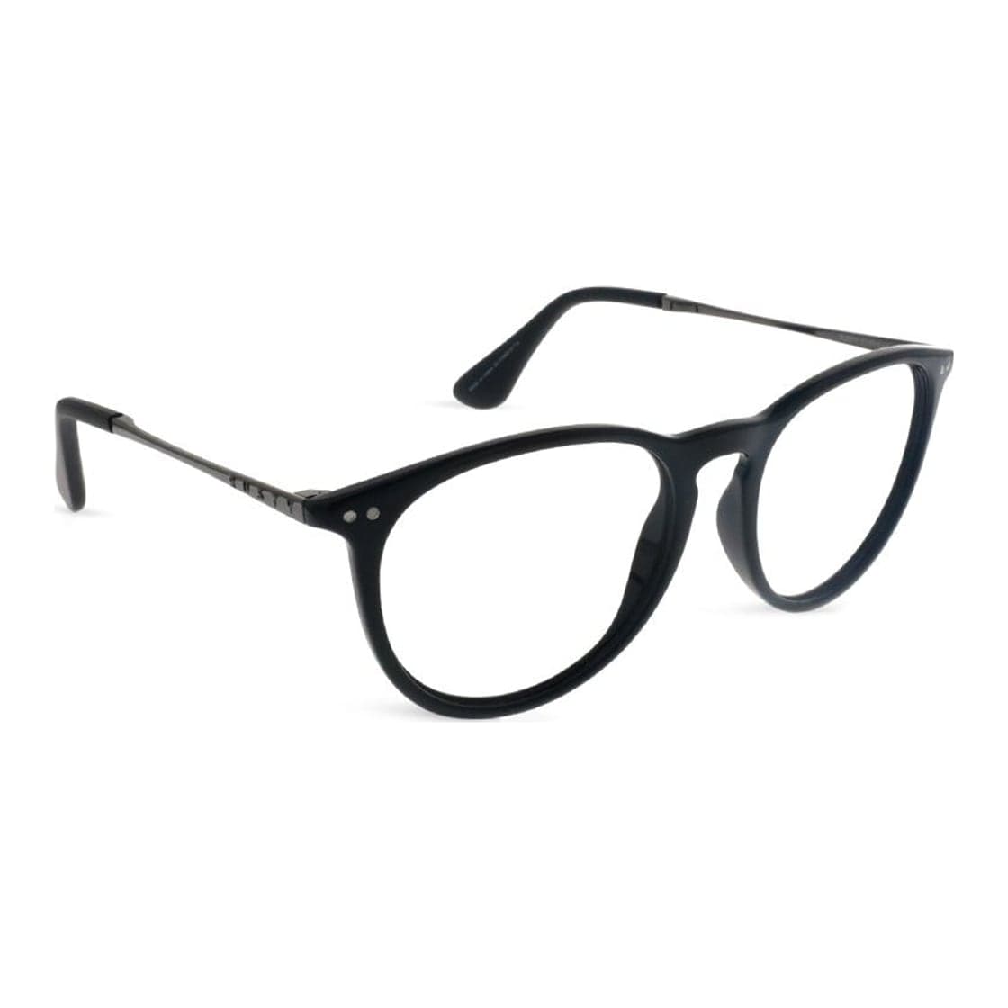 Armazón de receta Rusty Zion SBLK-D.GUN OPTICAL, armazón de g-flex, patillas de metal con terminales de acetato hechas a mano, foto 2