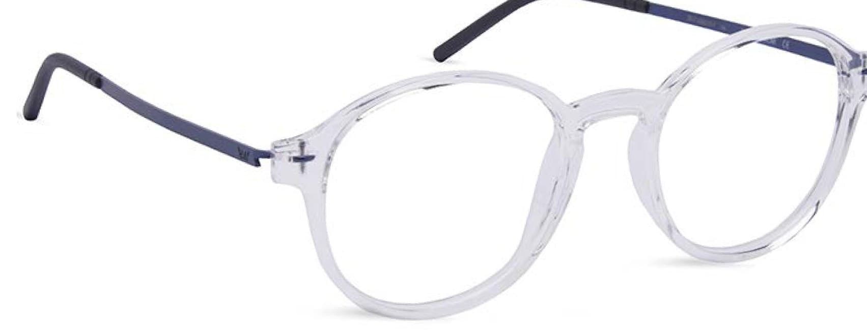 Armazón de receta Vulk Vize CRY-206 OPTICS *, armazón de g-flex con bisagra integrada, patilla de acero inoxidable con terminal de goma ajustable