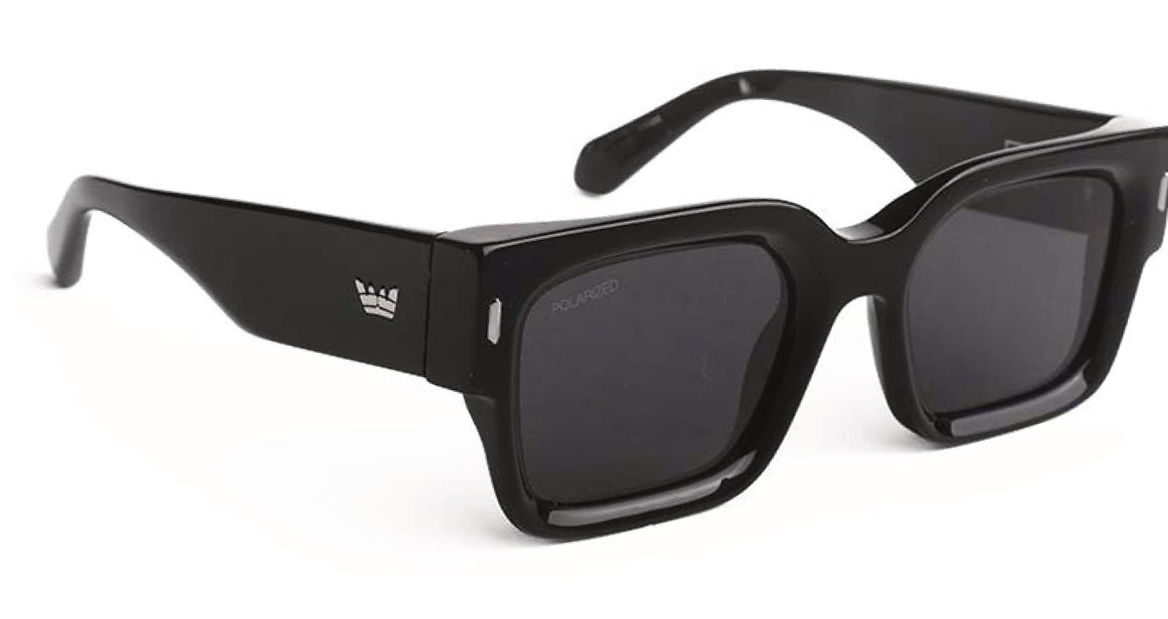 Anteojos de sol Vulk Bold LOOK / BLK C1 P (BCT), armazón de acetato italiano biodegradable de 8mm