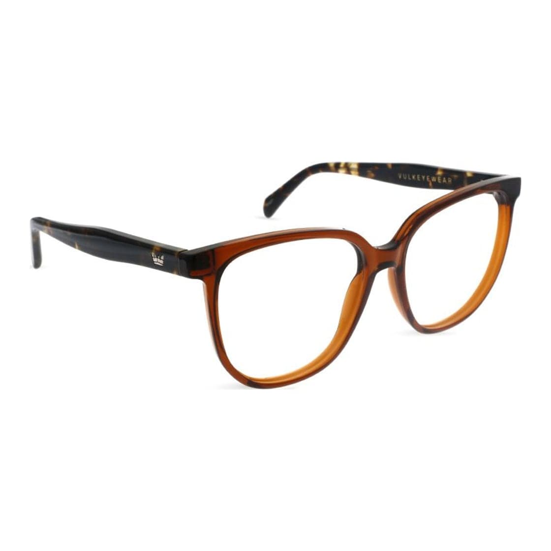 Armazón de receta Vulk Vartis CL BROWN B.CUT, armazón de g-flex, patillas de acetato, bisagra de acero inoxidable, foto 2