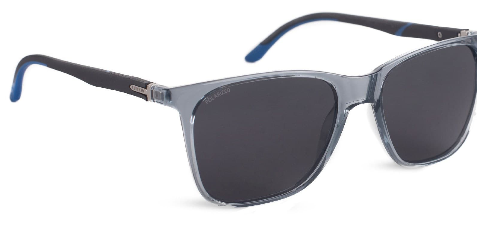Anteojos de sol Rusty Pro24 L.BLUE- BLKBLUE/G.GREY POL. *, armazón de g-flex