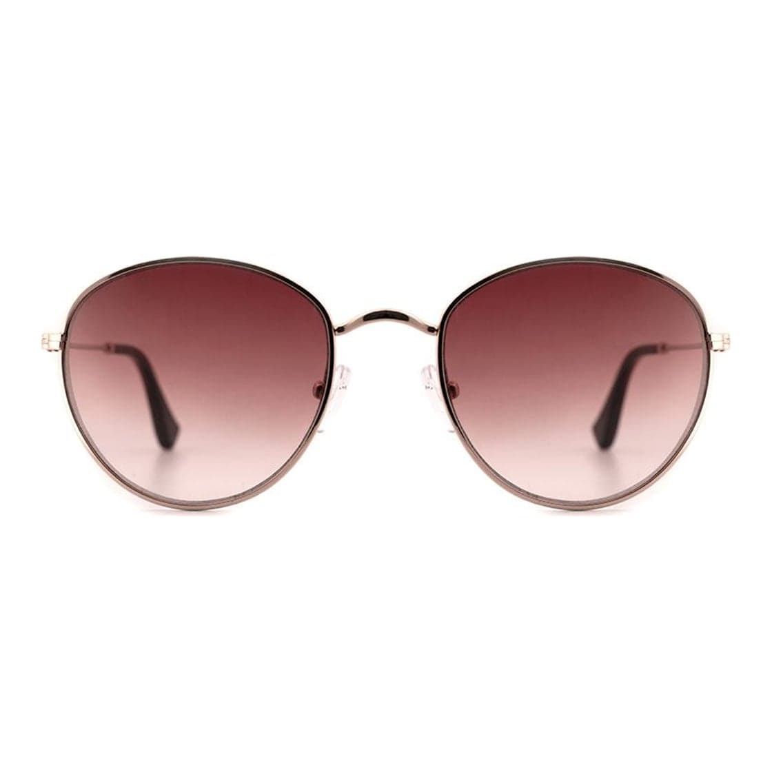 Anteojos de sol Rusty Tayter LG/ G.RED, armazón de metal, patillas de metal con terminales de acetato hechas a mano
