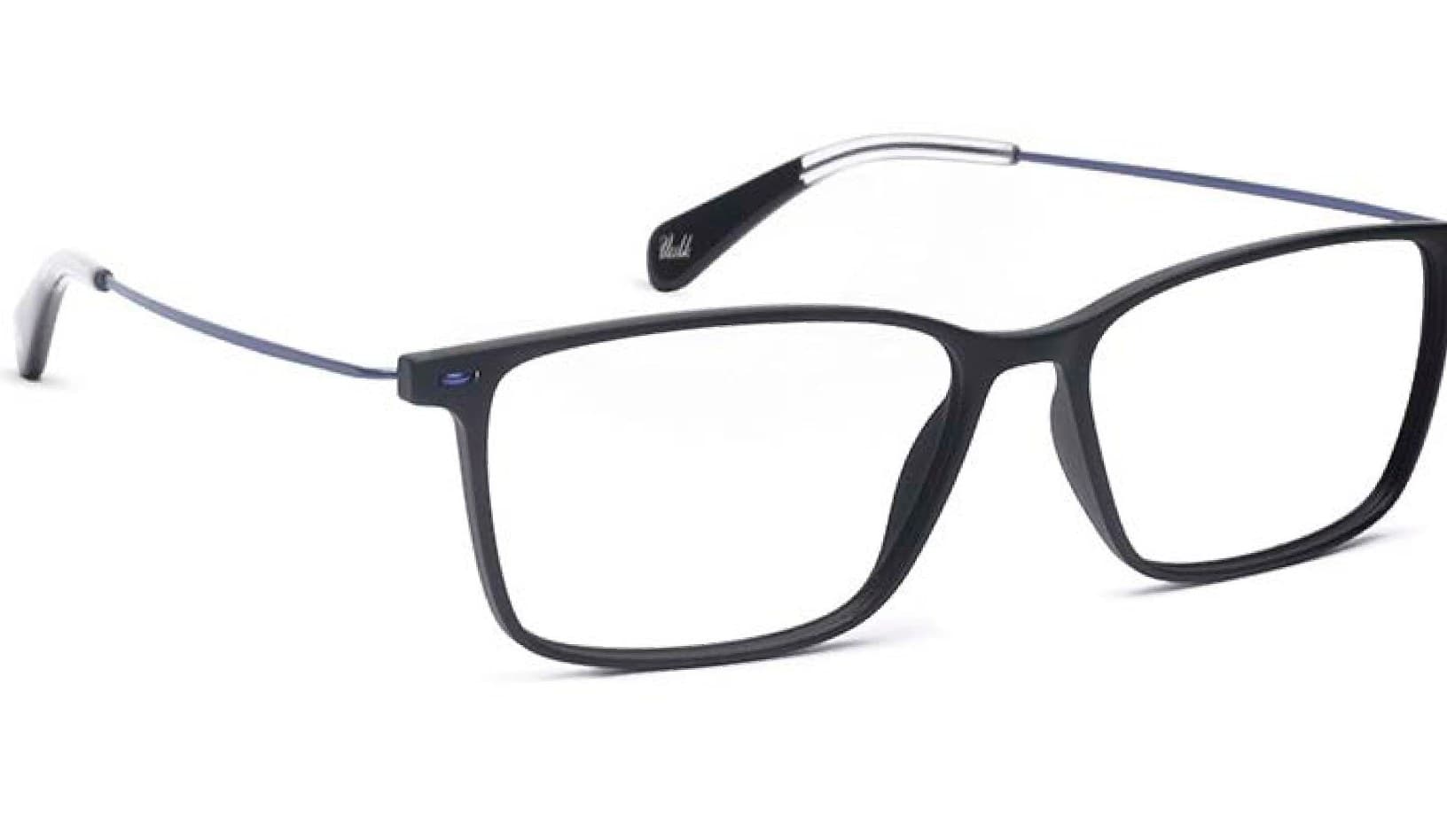 Armazón de receta Vulk Dess MBLK-MATT BLUE OPTICS *, armazón de g-flex, patillas de monel con terminal de acetato laminado hecho a mano