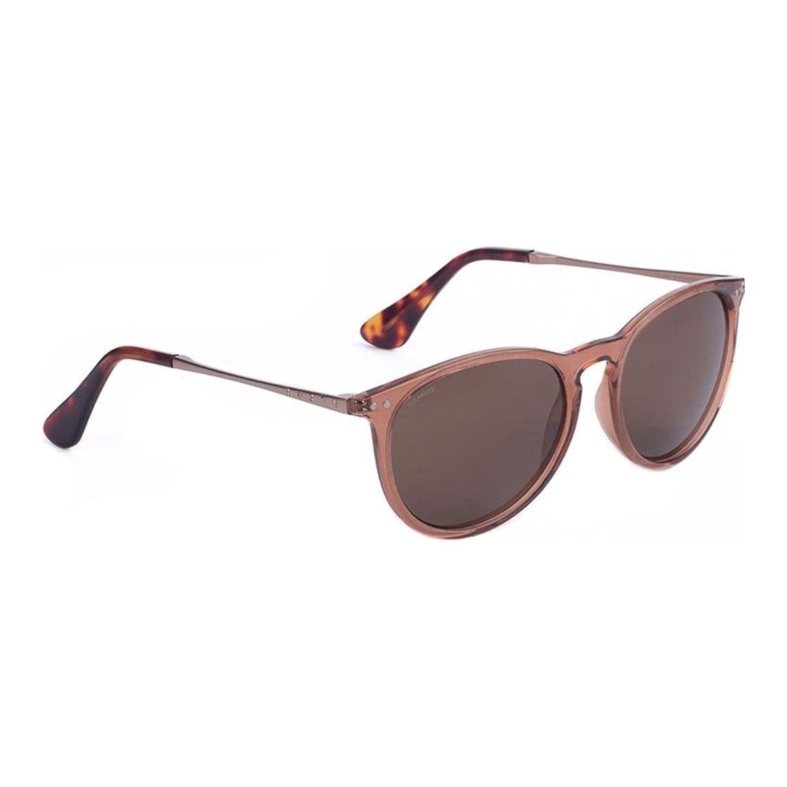 Anteojos de sol Rusty Zion L.ORANGE-M.GOLD/UB14 POLARIZED *, armazón de g-flex con patillas de metal y terminales de acetato hechas a mano, foto 2