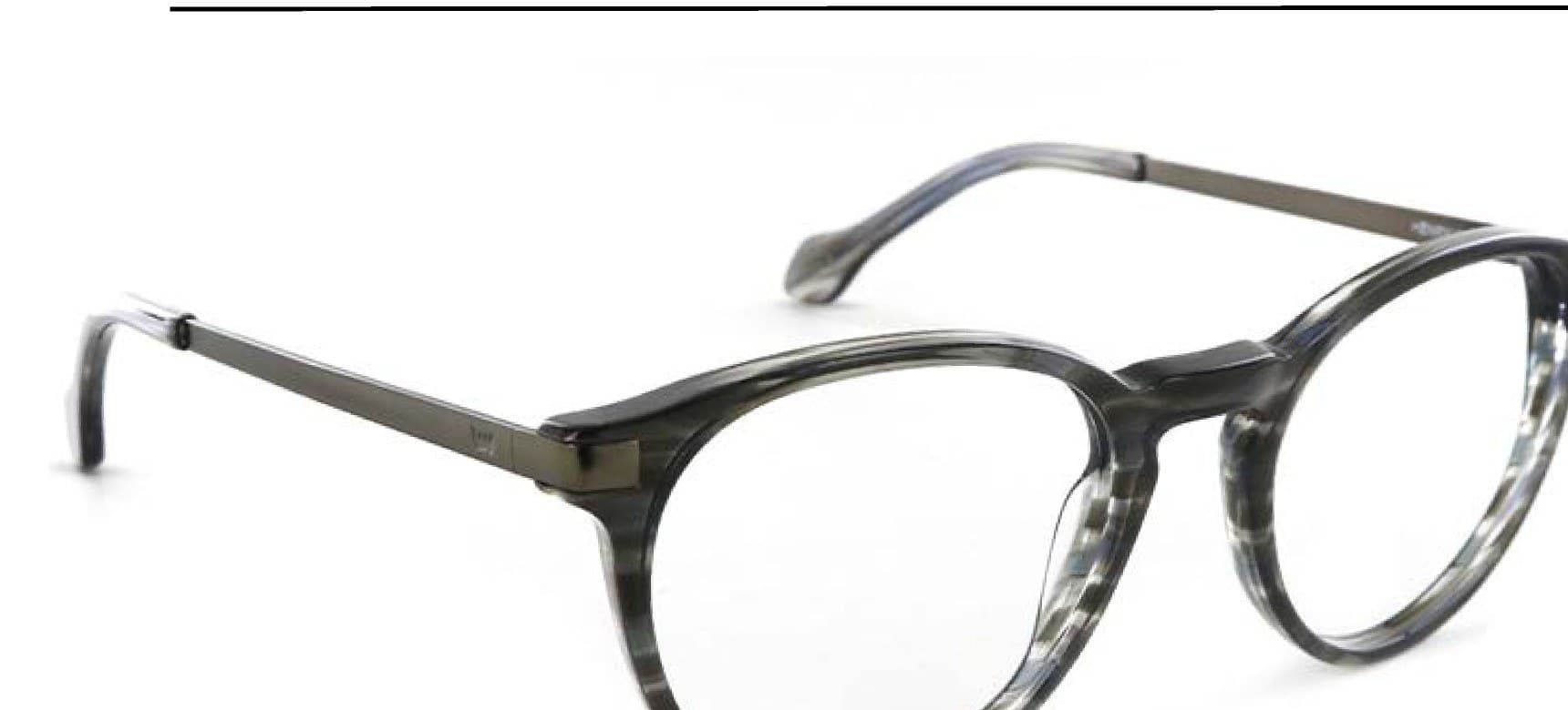 Armazón de receta Vulk Henry XL C9 OP B CUT (BCT), armazón de acetato, patillas de metal con terminal de acetato hecho a mano