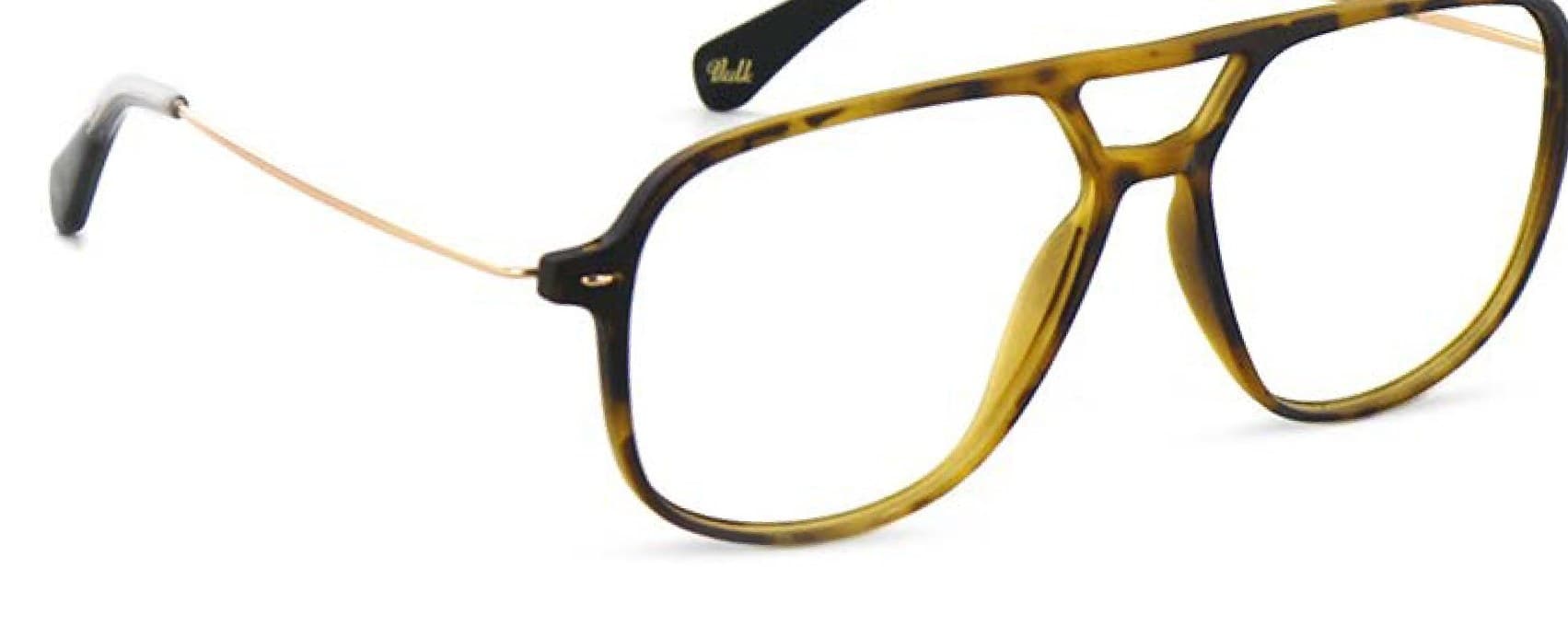 Armazón de receta Vulk The TRIAL MDEMI-068 OPTICS*, armazón de g-flex con bisagra integrada, patilla de monel con terminal de acetato laminado hecho a mano