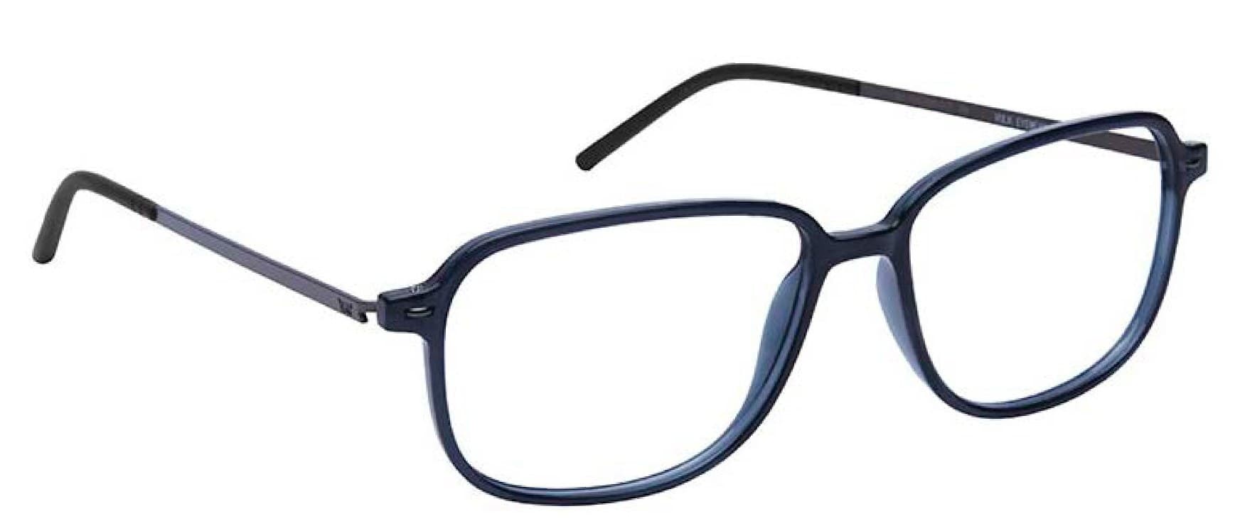 Armazón de receta Vulk Caus STEELBLUE-GUN OPTICS, armazón de g-flex | bisagra integrada patilla de acero inoxidable con terminal de goma ajustable