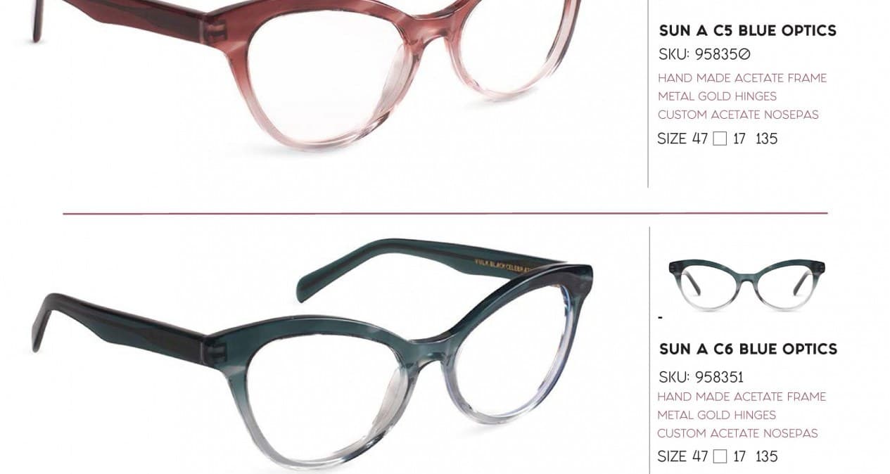Armazón de receta Vulk Sun A C5 OP B CUT (BCT), armazón de acetato hecho a mano, bisagras metálicas doradas, plaquetas de acetato personalizadas