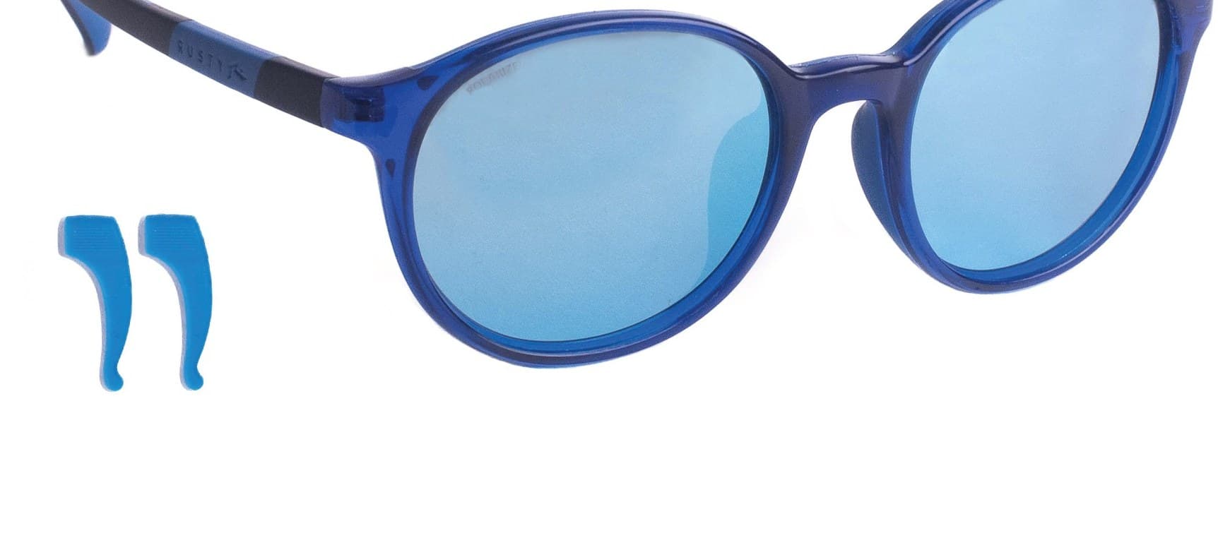 Anteojos de sol Rusty Woah C193/REAL R.BLUE POL. TWEENS, armazón de grilamidc con goma | patilla de goma ajustable