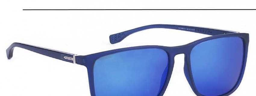 Anteojos de sol Rusty Roum MBLUE/REVO BLUE *, armazón de g-flex con bisagras flex customizadas