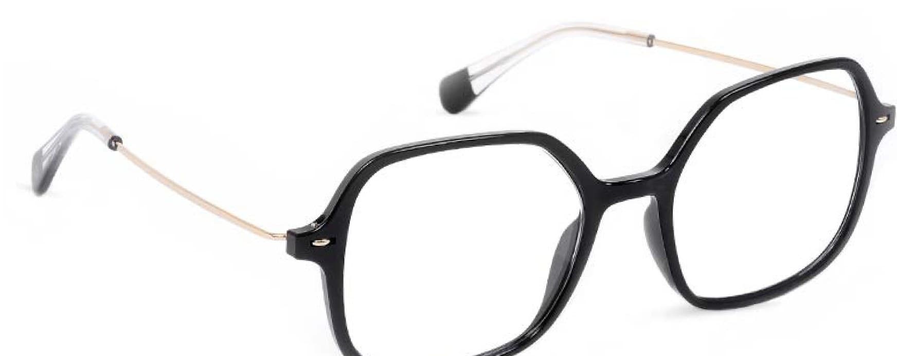 Armazón de receta Vulk Korna SBLK-056 OPTICS, armazón de g-flex | bisagra integrada patilla de monel con terminal de acetato laminado hecho a mano