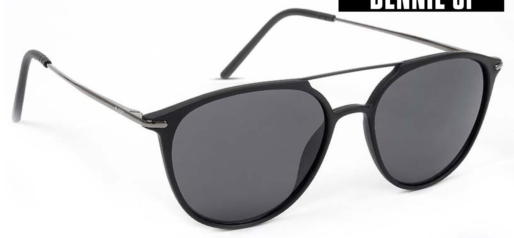Anteojos de sol Vulk Bennie 51 MBLK-BLK-GUN/S10 POLARIZED *, armazón de g-flex con barra metálica, patillas de metal con sistema flex y terminales de goma