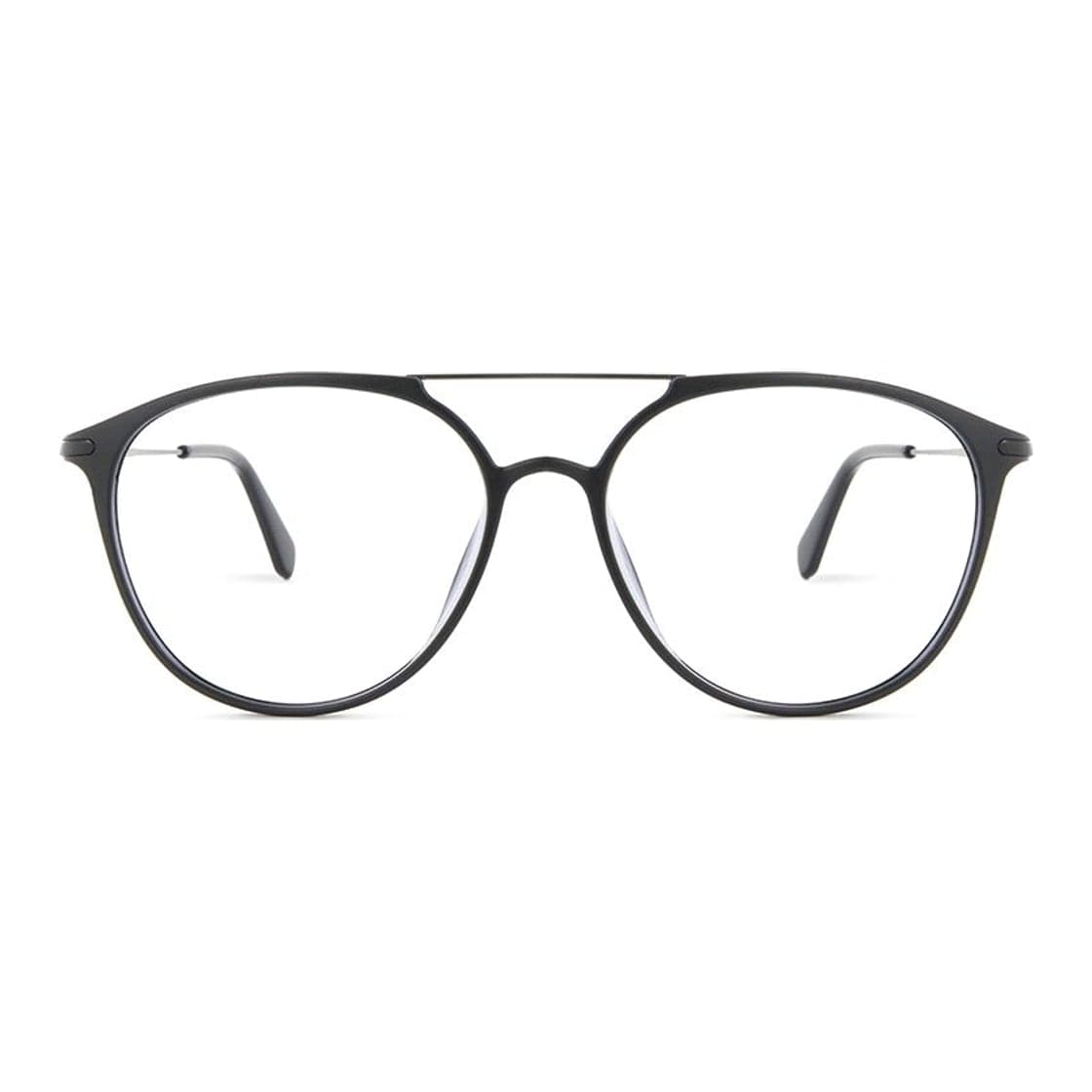 Armazón de receta Vulk Bennie 51 MBLK-BLK OPTICS *, armazón de g-flex, barra metálica, patillas de metal con sistema flex y terminales de goma