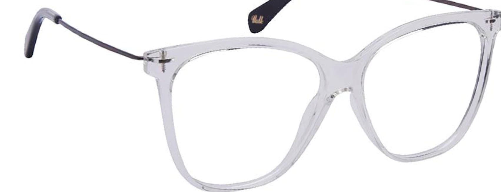 Armazón de receta Vulk Feci CRY-046 OPTICS *, armazón de g-flex con bisagra integrada, patilla de monel con terminal de acetato laminado hecho a mano
