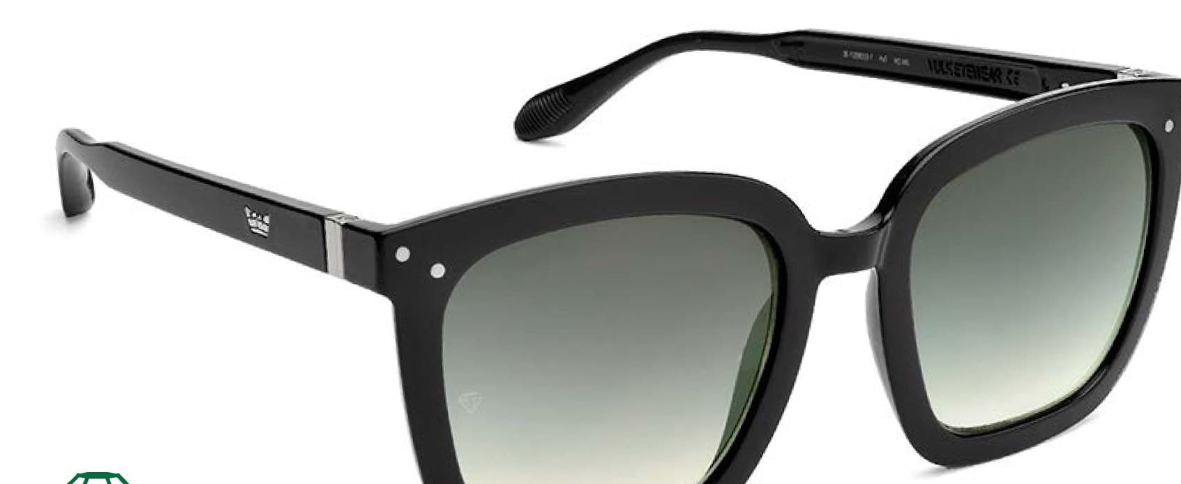 Anteojos de sol Vulk Anima SBLK/G.DARK GREEN EMERALD *, armazón de g-flex con sistema de bisagras flexo