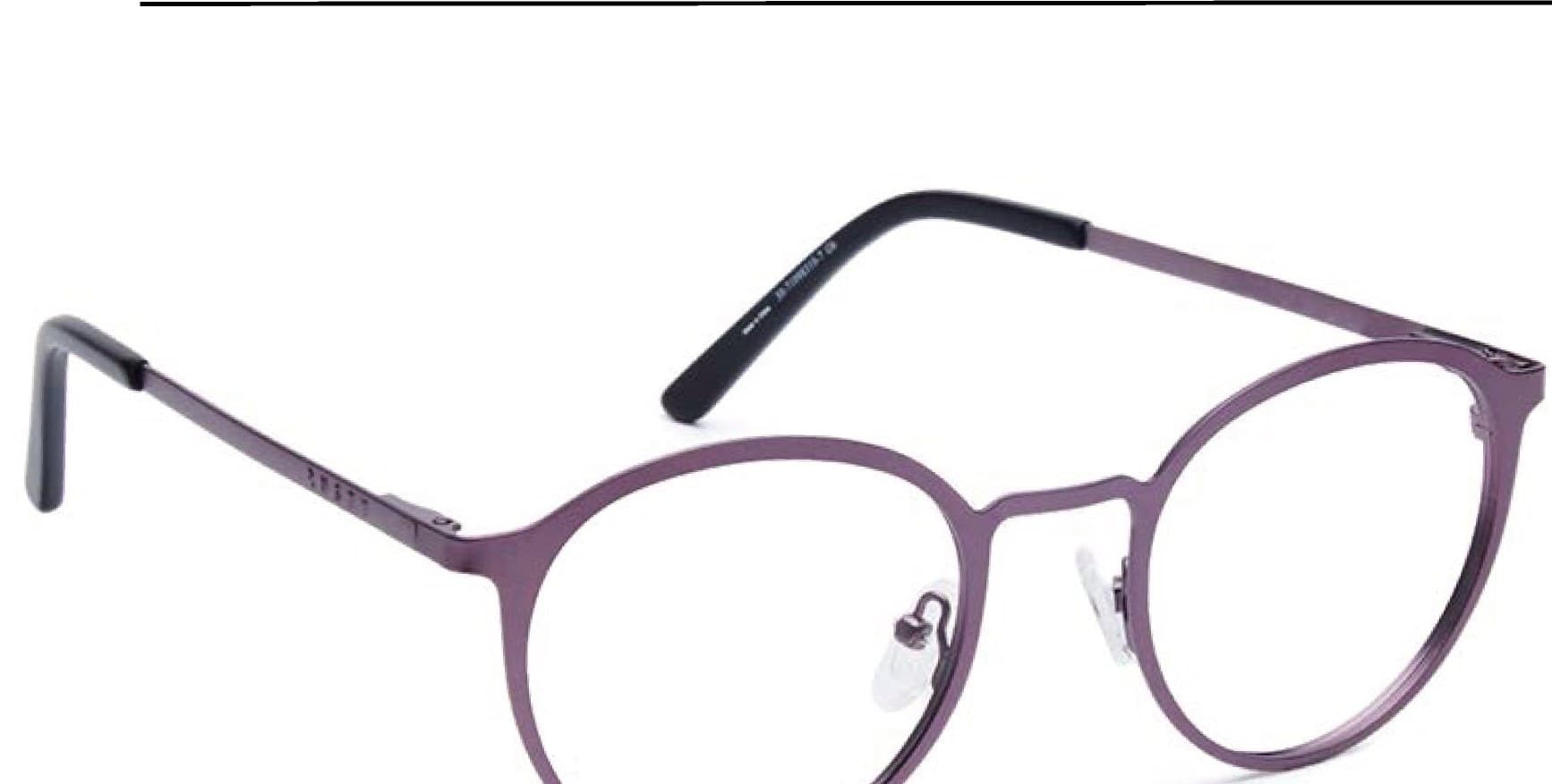 Armazón de receta Rusty Ther M036 OP B CUT (BCT), armazón de metal, patillas de metal con terminales de acetato hechas a mano