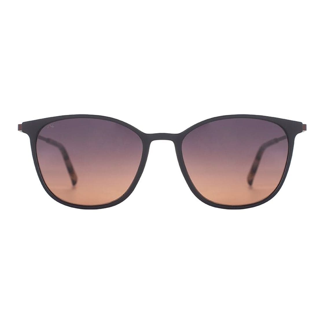Anteojos de sol Rusty Opposit MBLK-020/GREY ORANGE*, armazón de g-flex con patillas de metal y terminales de acetato hechas a mano