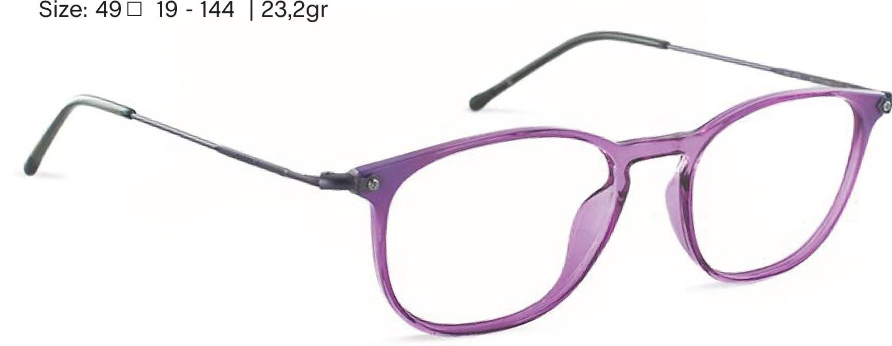 Armazón de receta Rusty Anja 452-209 OPTICAL, armazón de g-flex, patillas de metal con terminales de acetato hechas a mano
