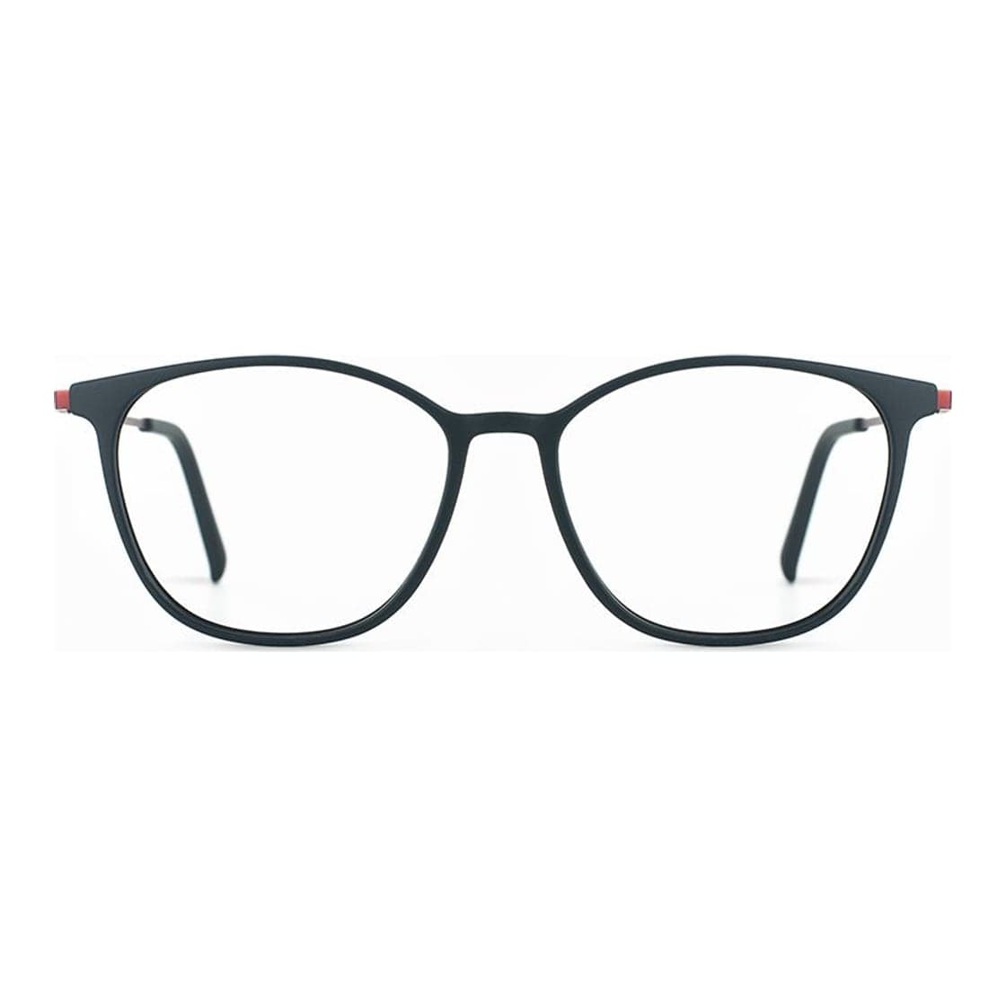 Armazón de receta Rusty Opposit MBLK-256 OPTICAL *, armazón de g-flex, patillas de metal con terminales de acetato hechas a mano
