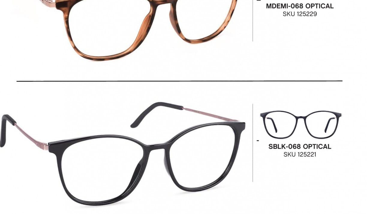 Armazón de receta Rusty Opposit MBLK-256 OPTICAL *, armazón de g-flex, patillas de metal con terminales de acetato hechas a mano