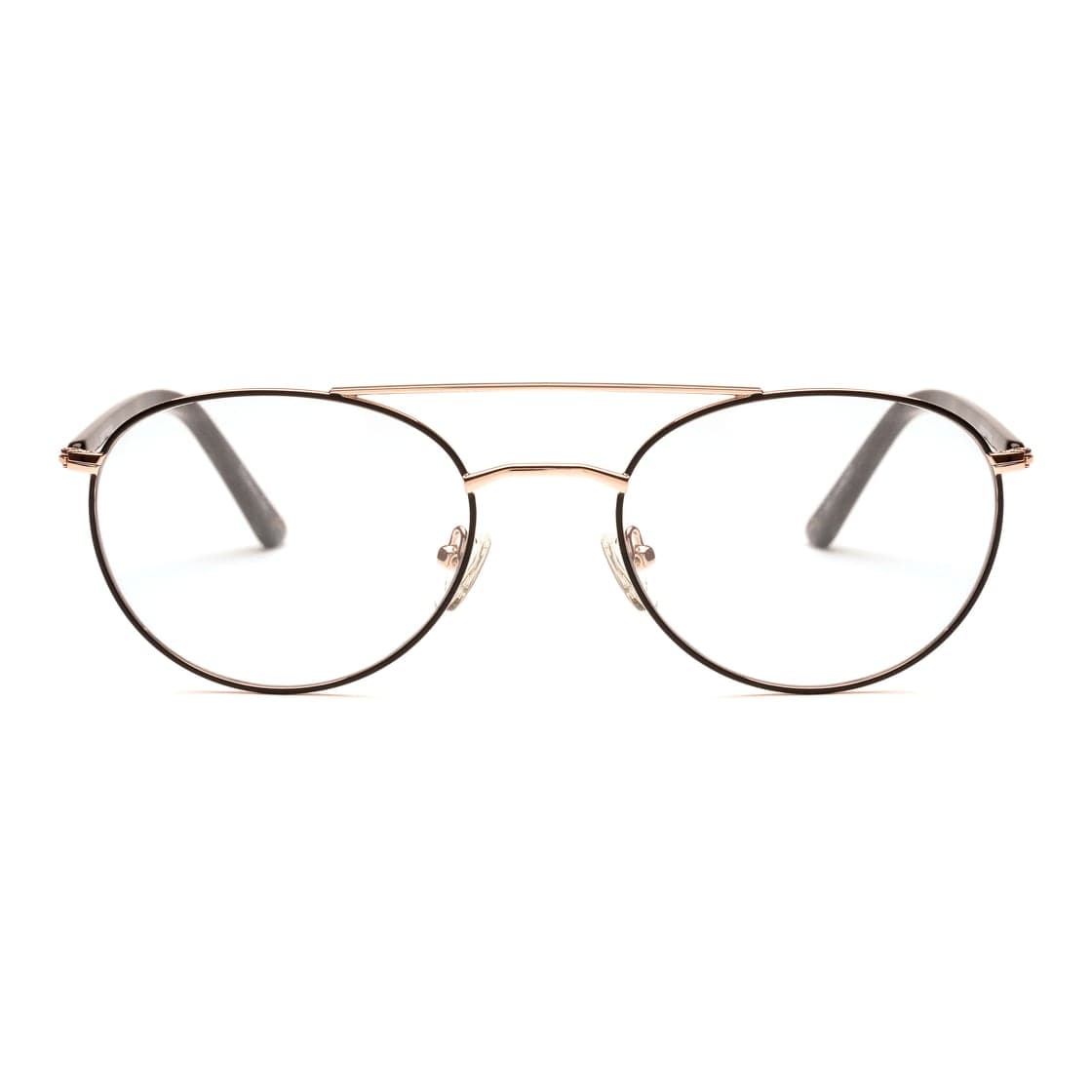 Armazón de receta Rusty Uana LG OPTICAL, armazón de metal, patillas de acetato