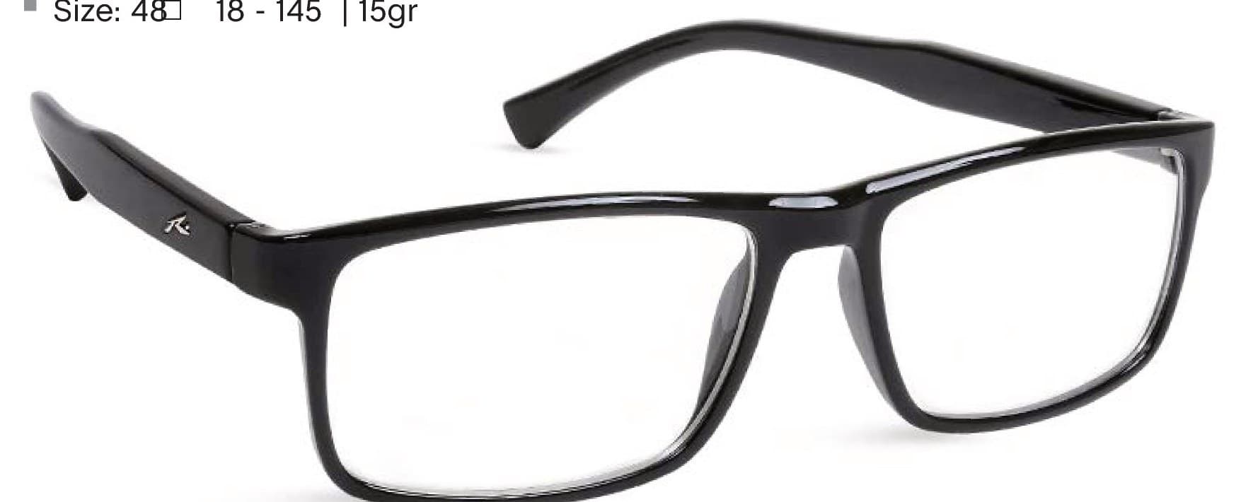 Armazón de receta Rusty Suver SBLK OPTICAL, armazón de g-flex con patillas flexibles