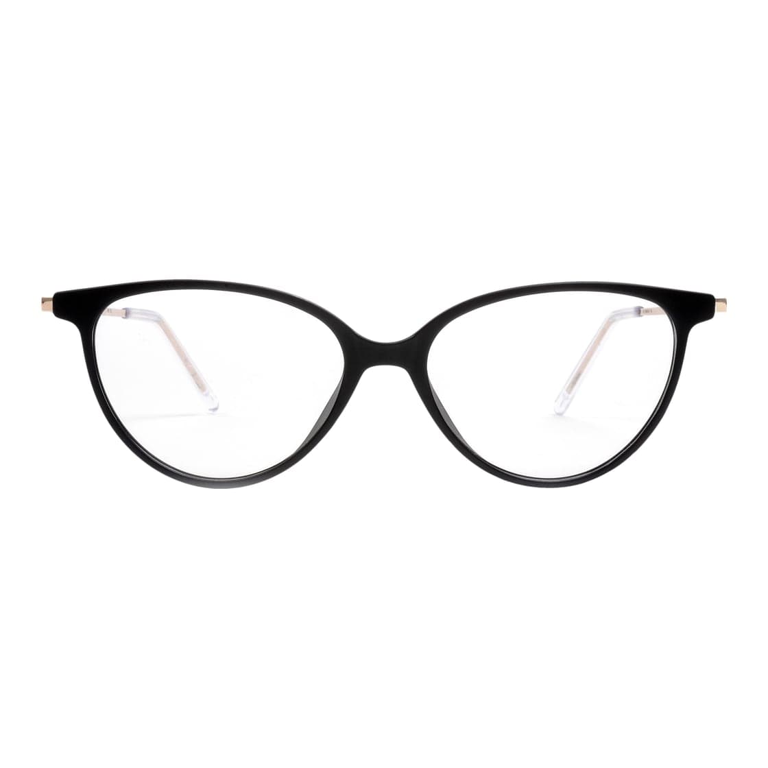 Armazón de receta Rusty Votiv MBLK 056 OPTICAL, armazón de g-flex, patillas de metal con terminales de acetato hechas a mano