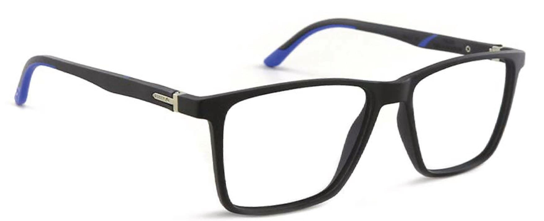 Armazón de receta Rusty Pro25 MBLK-BLKBLUE OPTICAL*, armazón de g-flex con patillas flexibles