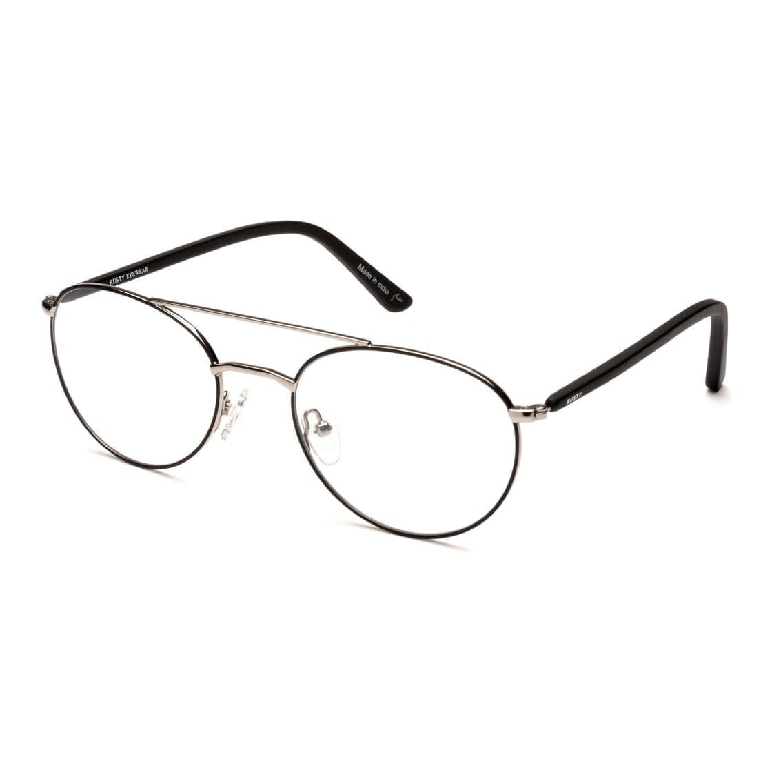 Armazón de receta Rusty Uana SIL BLK OPTICAL, armazón de metal, patillas de acetato, foto 2