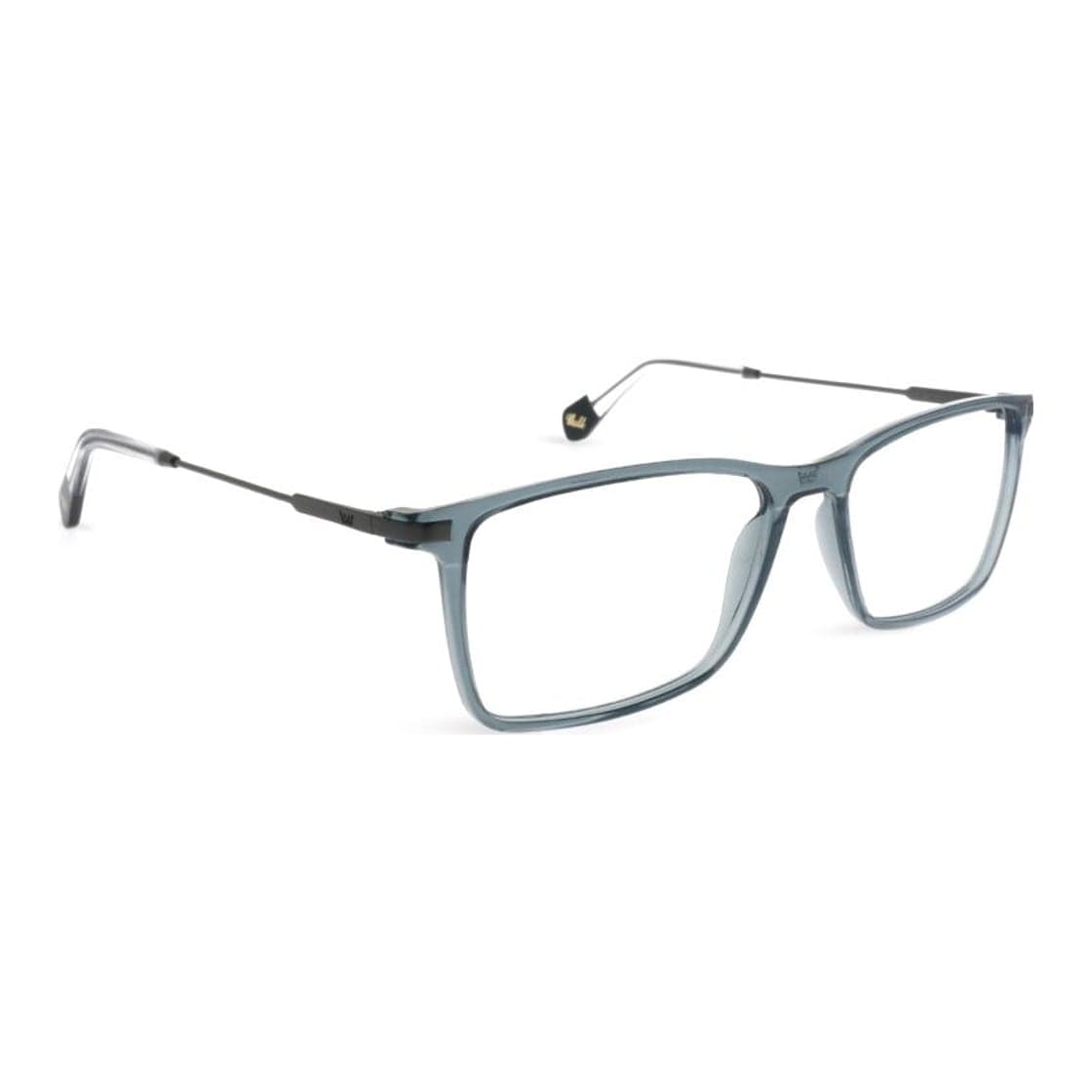 Armazón de receta Vulk Vround STEELBLUE-GUN OPTICS *, armazón de g-flex con bisagra integrada, patilla de monel con terminal de acetato laminado hecho a mano, foto 2