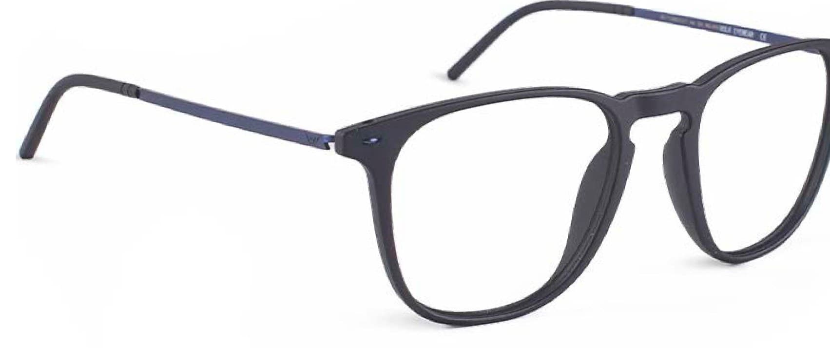 Armazón de receta Vulk Peigs MBLK-MBLUE OPTICS *, armazón de g-flex con bisagra integrada, patilla de acero inoxidable con terminal de goma ajustable