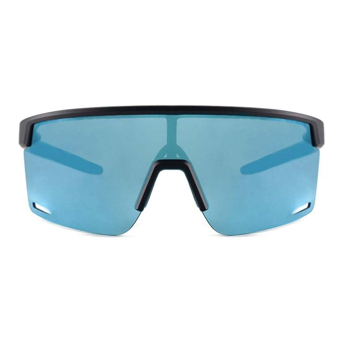 Anteojos de sol Rusty Drift MBLK/REVO ICY BLUE, armazón de g-flex con ventilación de aire